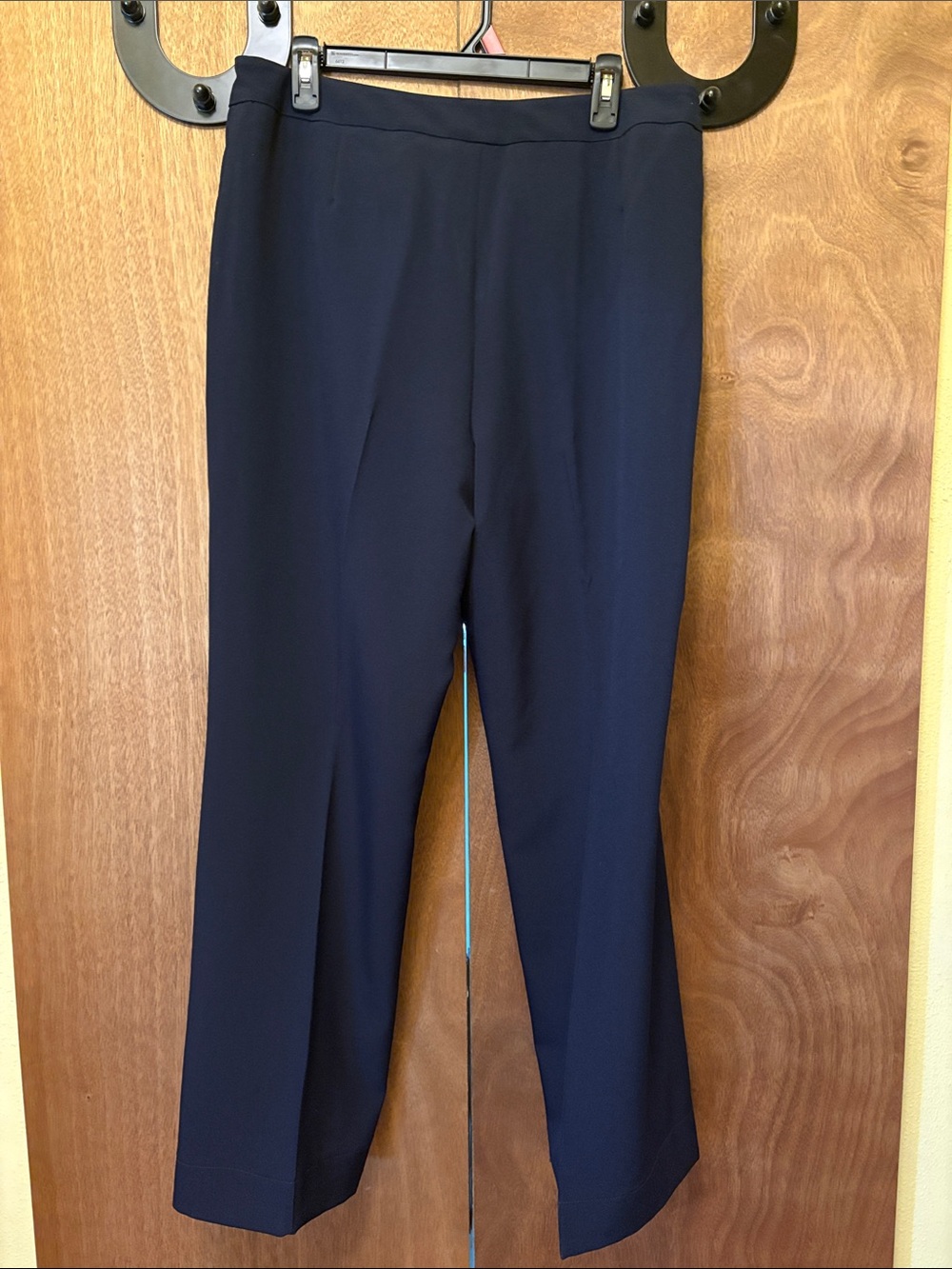 Le Suit Dark Navy Straight Leg Dress Pants and Matching Jacket - Picture 3 of 11